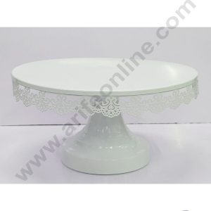 Cake Decor Metal Fancy Cake Display Stand & Cup Cake Stand - White (SBCS-163)