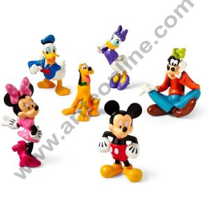 Cake Decor Mickey Minnie Mouse Daisy Donald Pluto Goofy 6 Figure Set Clubhouse Figure
