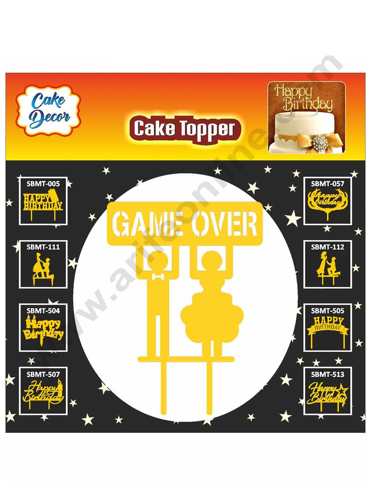 Cake Decor Mirror Finishing Acrylic Couples Cake Topper Couple Hand Plate Game Over