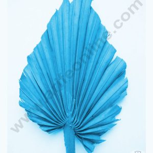 Cake Decor Natural Palm Spear Leaf For Cake Decoration - Blue ( 1 pc pack )
