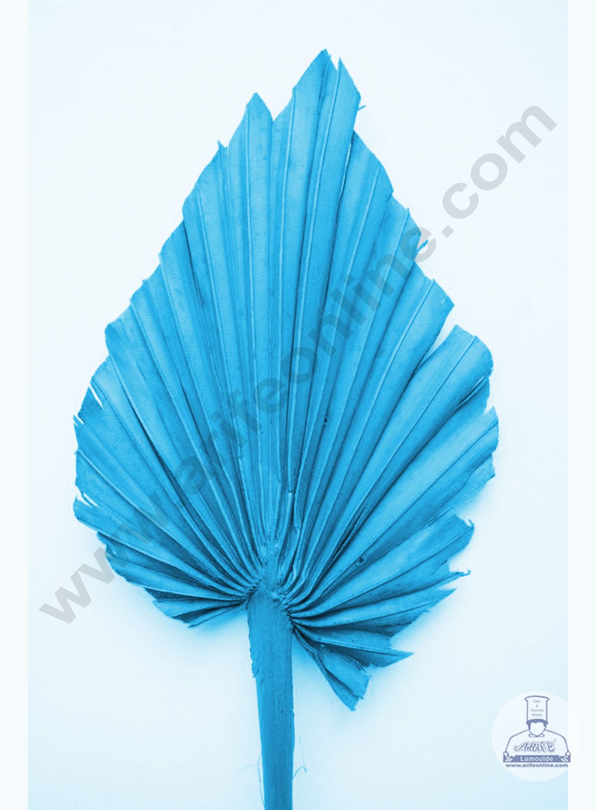 Cake Decor Natural Palm Spear Leaf For Cake Decoration - Blue ( 1 pc pack )