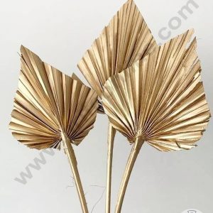 Cake Decor Natural Palm Spear  Leaf For Cake Decoration - Bronze ( 1 pc pack )