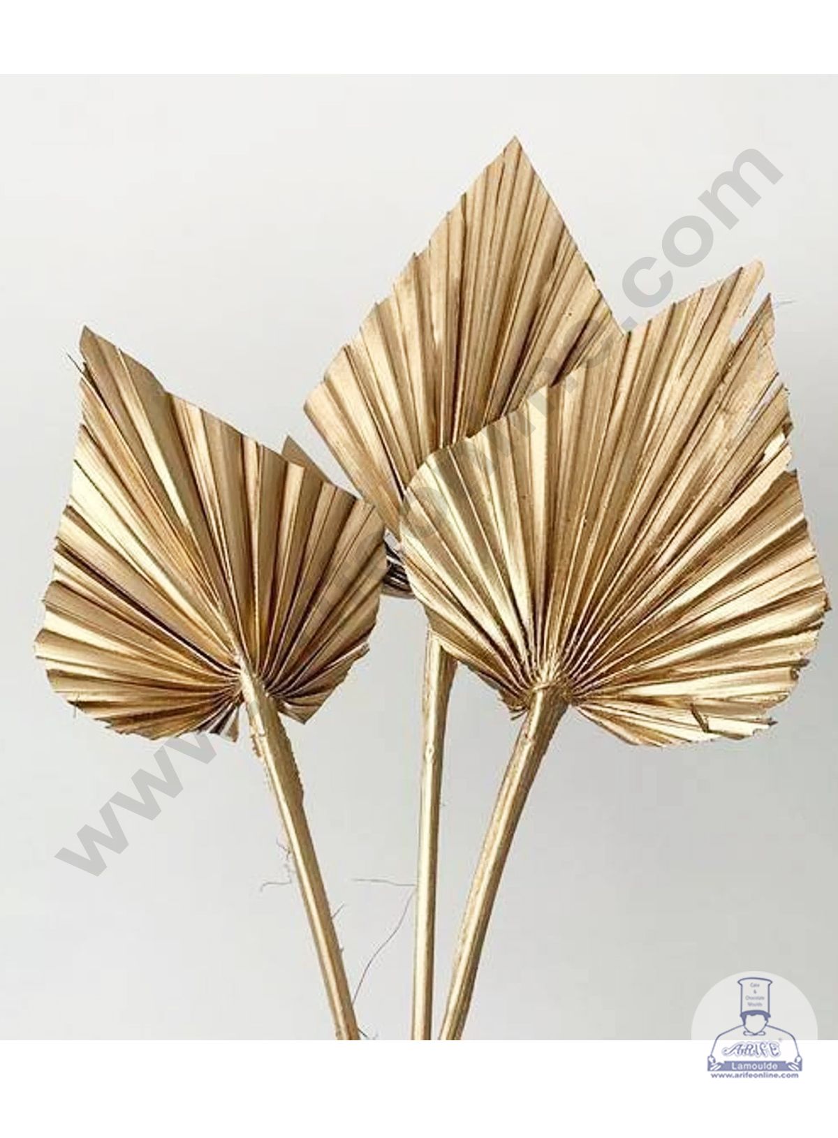 Cake Decor Natural Palm Spear Leaf For Cake Decoration - Bronze ( 1 pc pack )