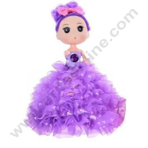 Cake Decor Plastic Glowing Doll Toy for Cake Decorations - Multicolor (1pc)