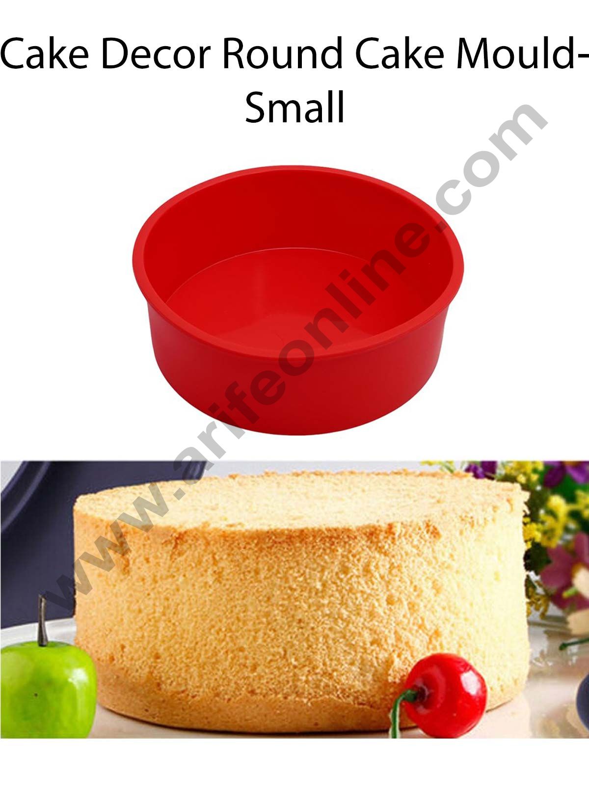 Cake Decor Silicon Bakeware Small Round Shape Cake Mould