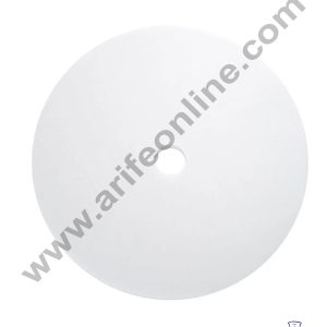 Cake Decor 10 Inch Round White Acrylic Cake Board With Hole Cake Cards (3mm thickness)- (10 Pc Pack)
