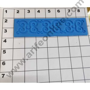 Cake Decor Silicon 1 Cavity Border Lace Pattern Silicone Fondant Mould Marzipan Mould