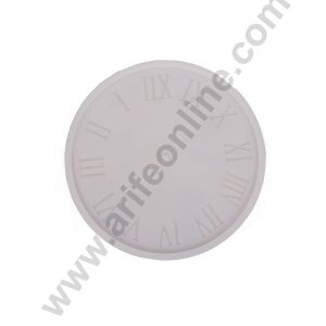Cake Decor Silicon 1 Cavity Round Watch Shape Clock Silicon Cake Mould Decorating Mould