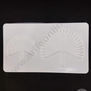Cake Decor Silicon 2 Cavity Fan Palm Leaf Shape Cake Decoration Mould SBSP-902