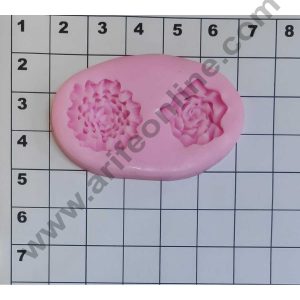 Cake Decor Silicon 2 Cavity Rose And Flower Bouquet Silicone Fondant Mould Marzipan Mould
