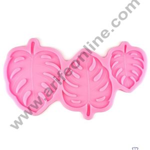 Cake Decor Silicon 3 Cavity Turtle Leaves Fondant Clay Marzipan Cake Decoration Mould SBSP-F1527YX