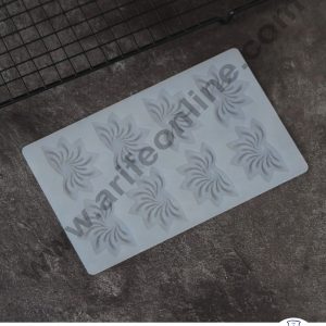 Cake Decor Silicon 8 in 1 Fire Shape Chocolate Garnishing Mould Cake Insert Decoration Mould