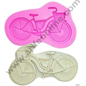 Cake Decor Silicone 1 Cavity Cycle Shape Fondant Marzipan Mould
