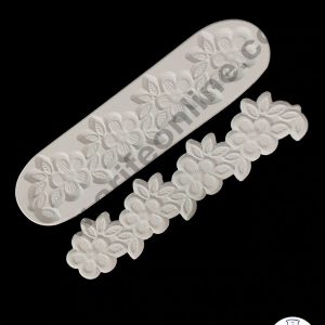 Cake Decor Silicone 1 Cavity Flower Scalloped Border Lace Fondant Marzipan Mould
