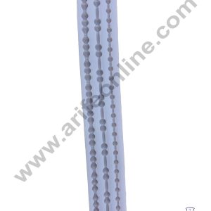 Cake Decor Silicone 3 Cavity New Long Pearl Bead Mold Shape Fondant Marzipan Mould SBSP-1467F