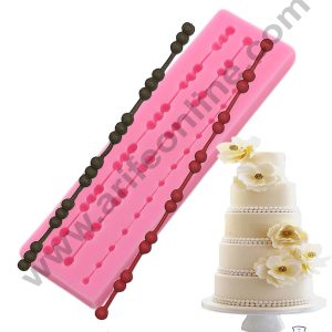 Cake Decor Silicone 3 Cavity New Pearl Bead Mold Shape Fondant Marzipan Mould SBSP-1456F