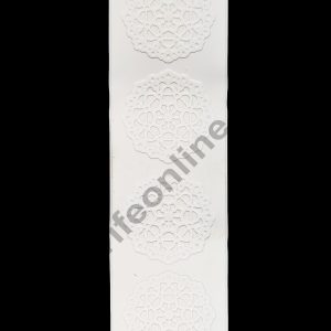 Cake Decor Silicone Flower Pattern Cake Border Lace Mould Fondant Moulds Cake Decorative Silicone Lace Mat Cake Decorating Tools Baking Mat (SBLM-White-03)