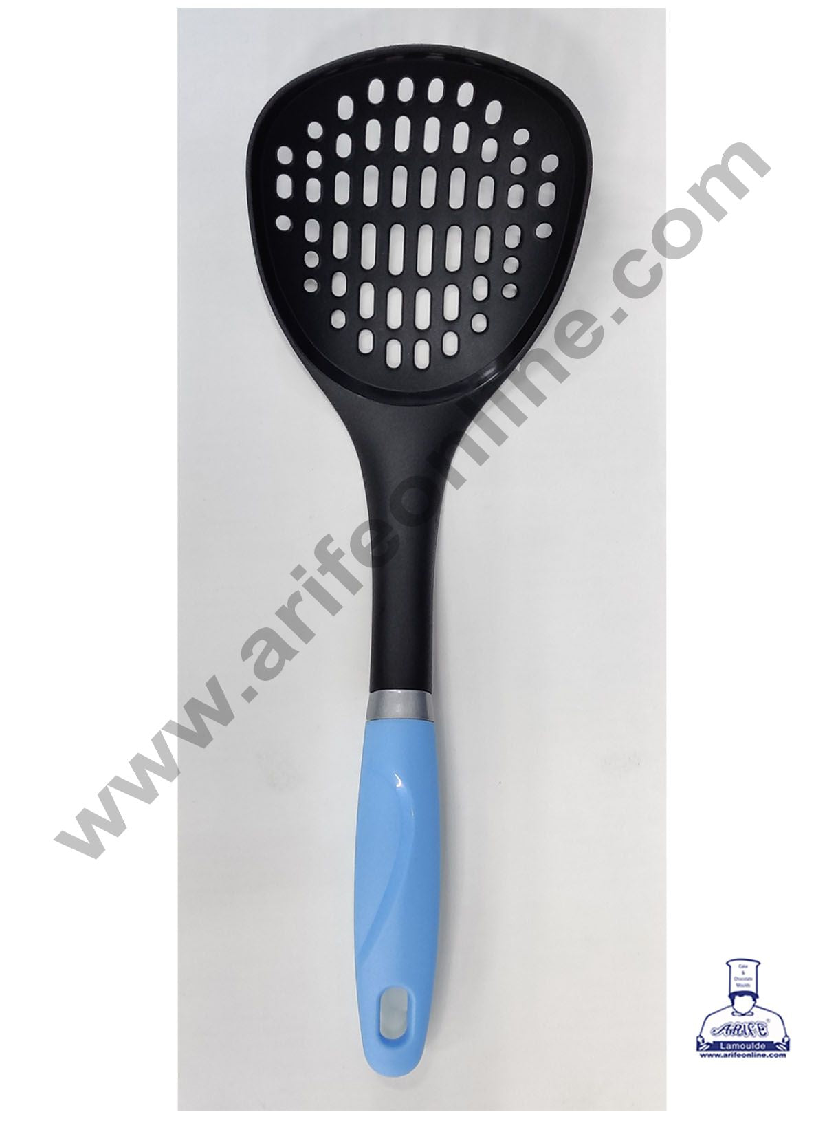 Cake Decor Nylon Skimmer Spoon With Multi Colour Handle