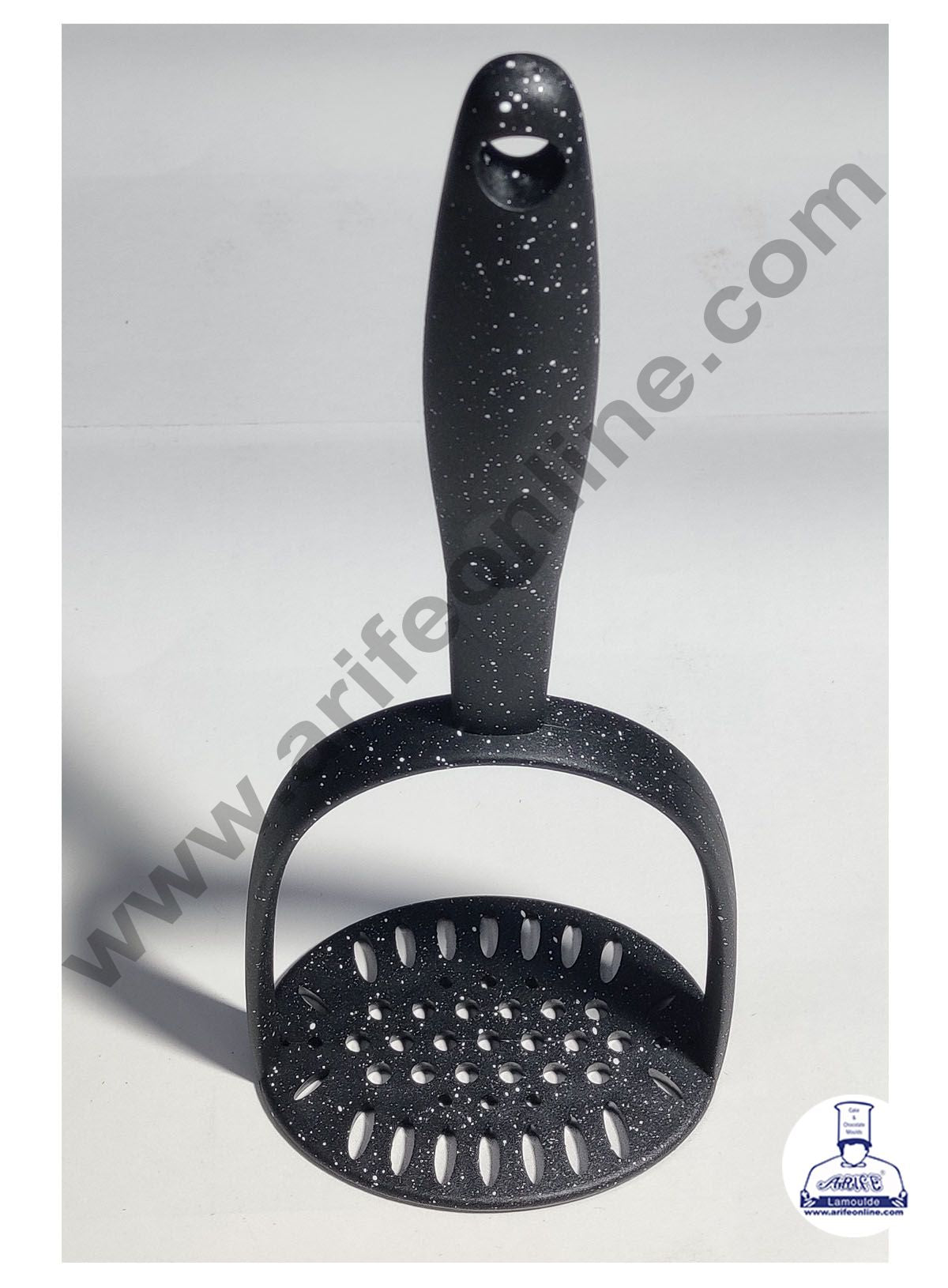 Cake Decor Nylon Slotted Masher Spoon With Multi Colour Handle