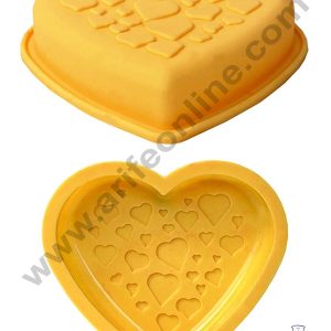 Cake Decor Small Pinata Heart Shape Silicone Cake Mould Silicon Muffin Mold SBSM-759
