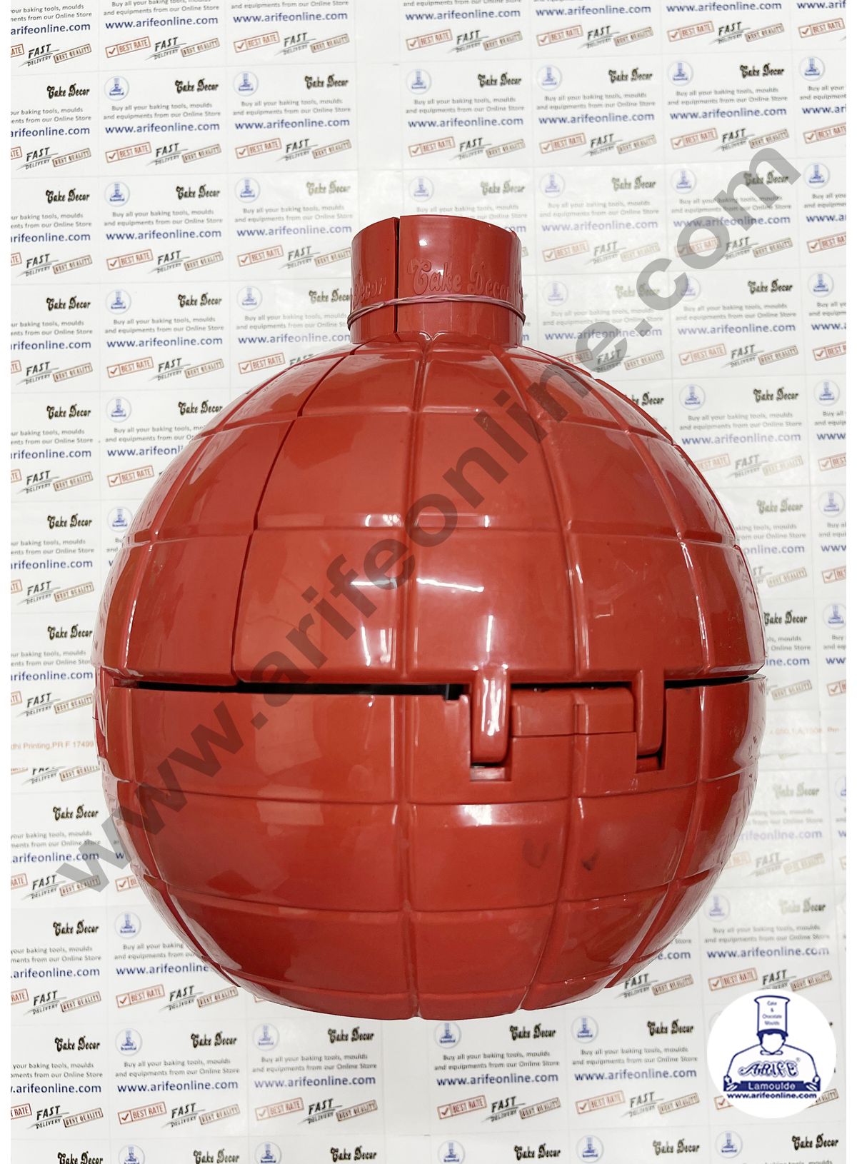 Cake Decor Surprise Plastic Bomb Shaped Cake Gift Box - Red