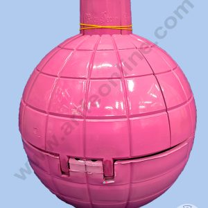 Cake Decor Surprise Unexpected Plastic Bomb Shaped Cake Gift Box for All Occasions - Metallic Pink