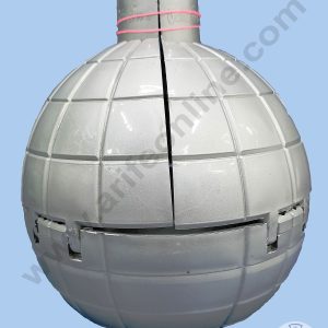 Cake Decor Surprise Unexpected Plastic Bomb Shaped Cake Gift Box for All Occasions - Metallic Silver