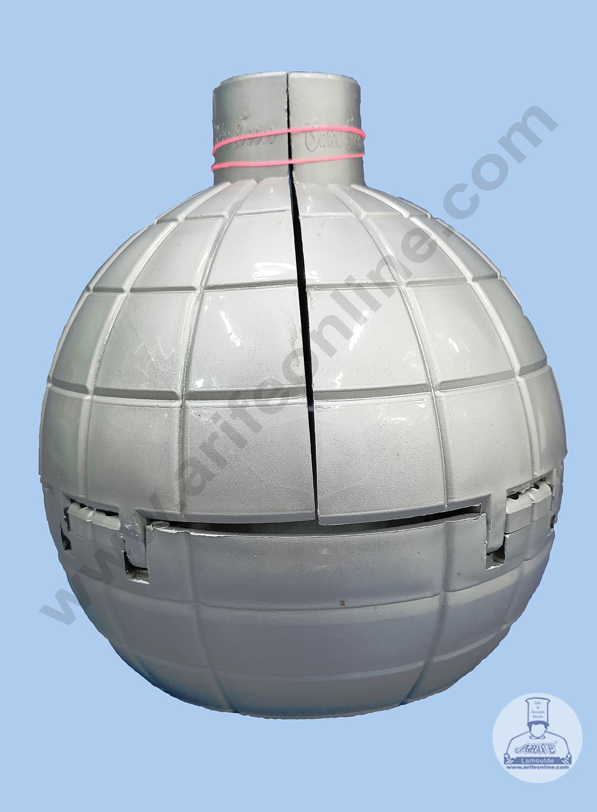 Cake Decor Surprise Unexpected Plastic Bomb Shaped Cake Gift Box for All Occasions - Metallic Silver