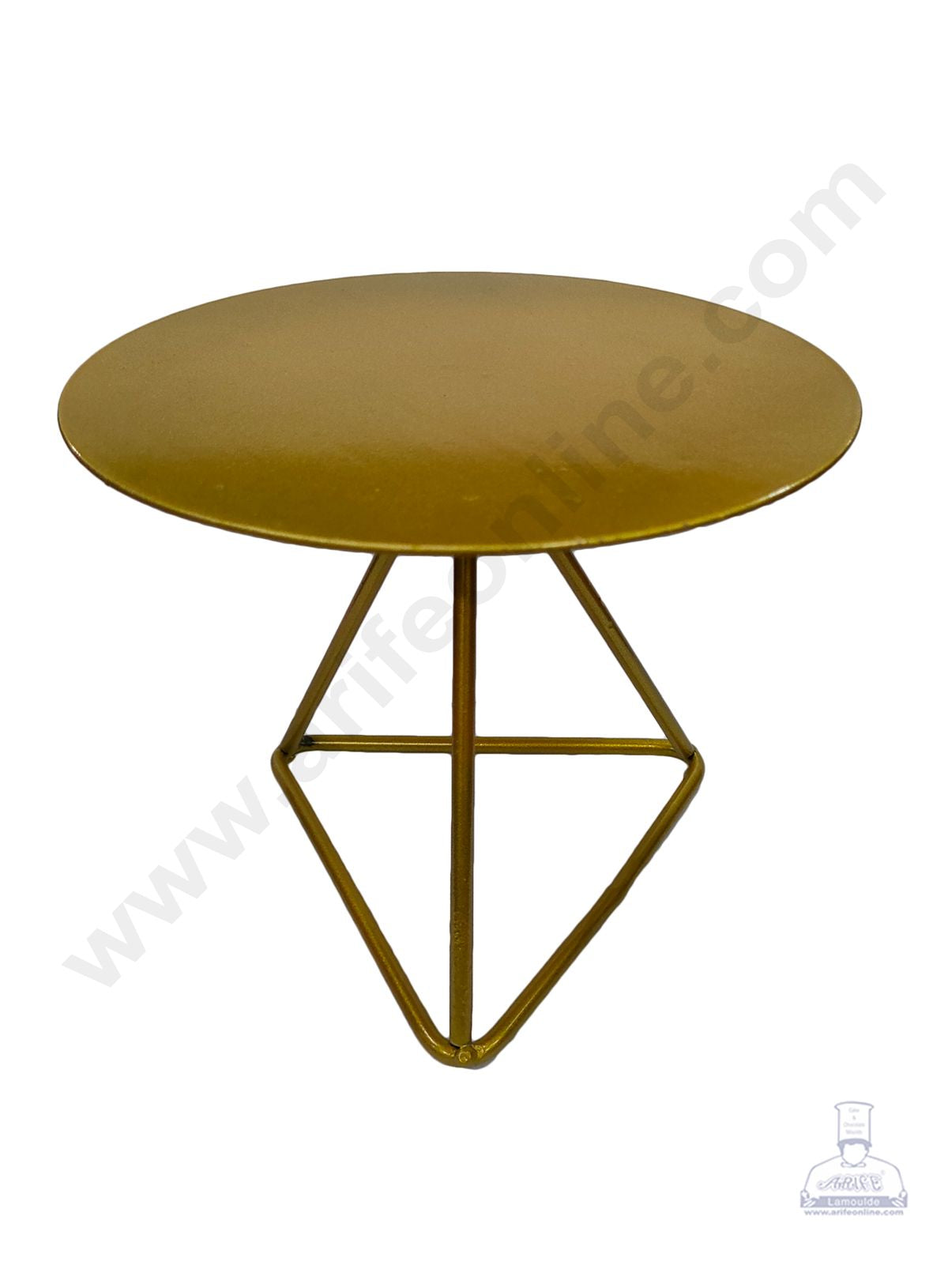 Cake Decor Triangle Cake Stand Foldable - Gold
