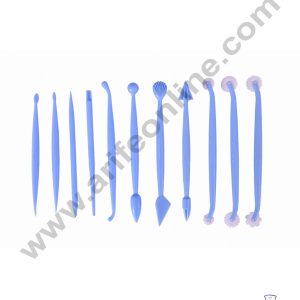 Ultimakes 11 Pieces Fondant And Gum paste Modelling Tool Set Fondant Clay Cutter Carve Pen Mould Mold Tool
