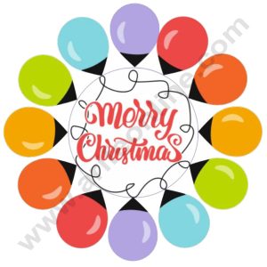 Cake Decor Ultimakes X Mas Light Chocolate Sticker - SBUCS-UC003 ( 10 pc )