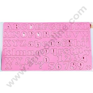 Cake Decor Uppercase Alphabet Lowercase Alphabet and Number Theme Shape Acrylic DIY Stamp Embossed Fondant Cake Decorating TXHMI-202