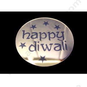 Cake Decorβ’ Acrylic Happy Diwali Coin Topper for Cake and Cupcakes ( SBMT-Coin-025 )