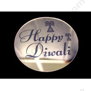 Cake Decorβ’ Acrylic Happy Diwali Coin Topper for Cake and Cupcakes ( SBMT-Coin-026 )