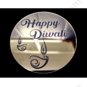 Cake Decorβ’ Acrylic Happy Diwali Coin Topper for Cake and Cupcakes ( SBMT-Coin-027 )