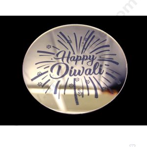 Cake Decorβ’ Acrylic Happy Diwali Coin Topper for Cake and Cupcakes ( SBMT-Coin-028 )