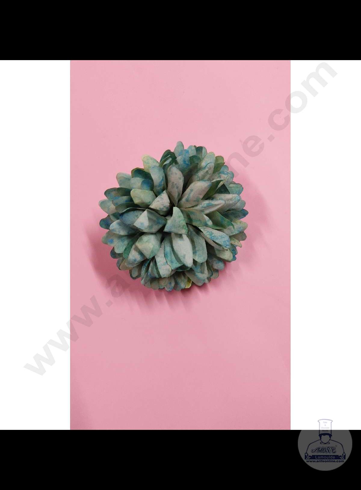 Cake Decor™  Big Dahlia Artificial Flower For Cake Decoration – Blue( 1 pc pack )