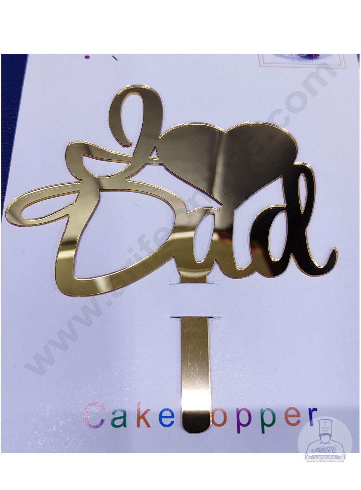 Cake Decor™ Fathers Day Acrylic Cake Topper I Love Dad ( SBMT-Father3 )