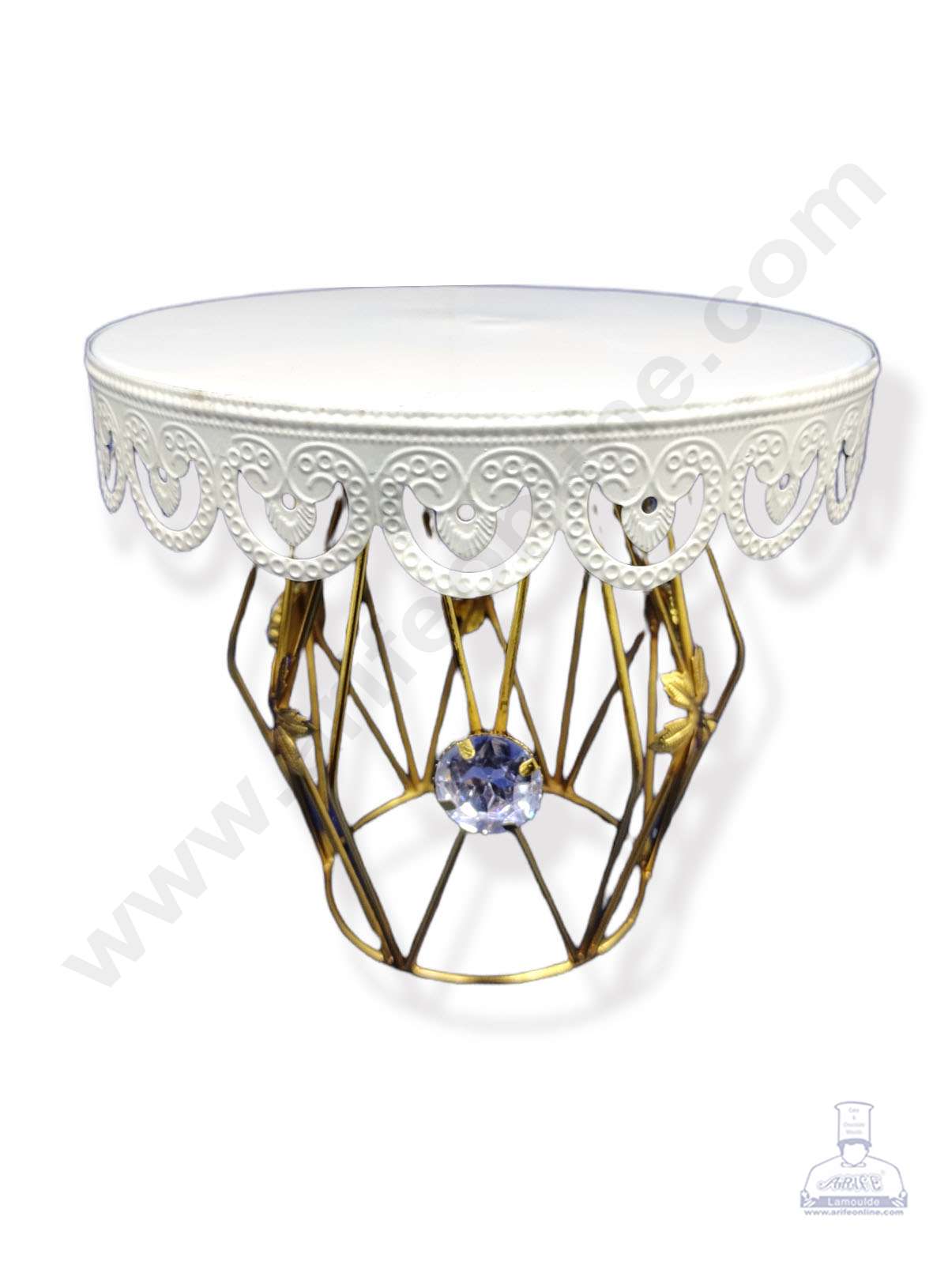 Cake Decor™ Geometric Cake Stand with Design White Top ( SBCS-167 )