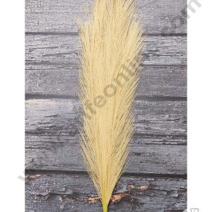 Cake Decor™ Light Brown Long Cloth Shrub Artificial Pampas Grass Flower For Cake Decoration – Light Brown ( 1 pc pack )