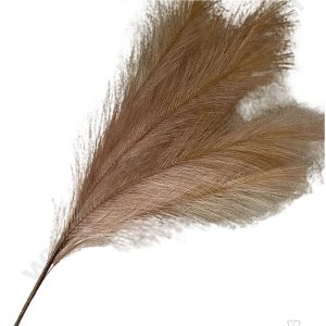 Cake Decor™ Long Cloth Shrub Artificial Pampas Grass Flower For Cake Decoration – Brown ( 1 pc pack )