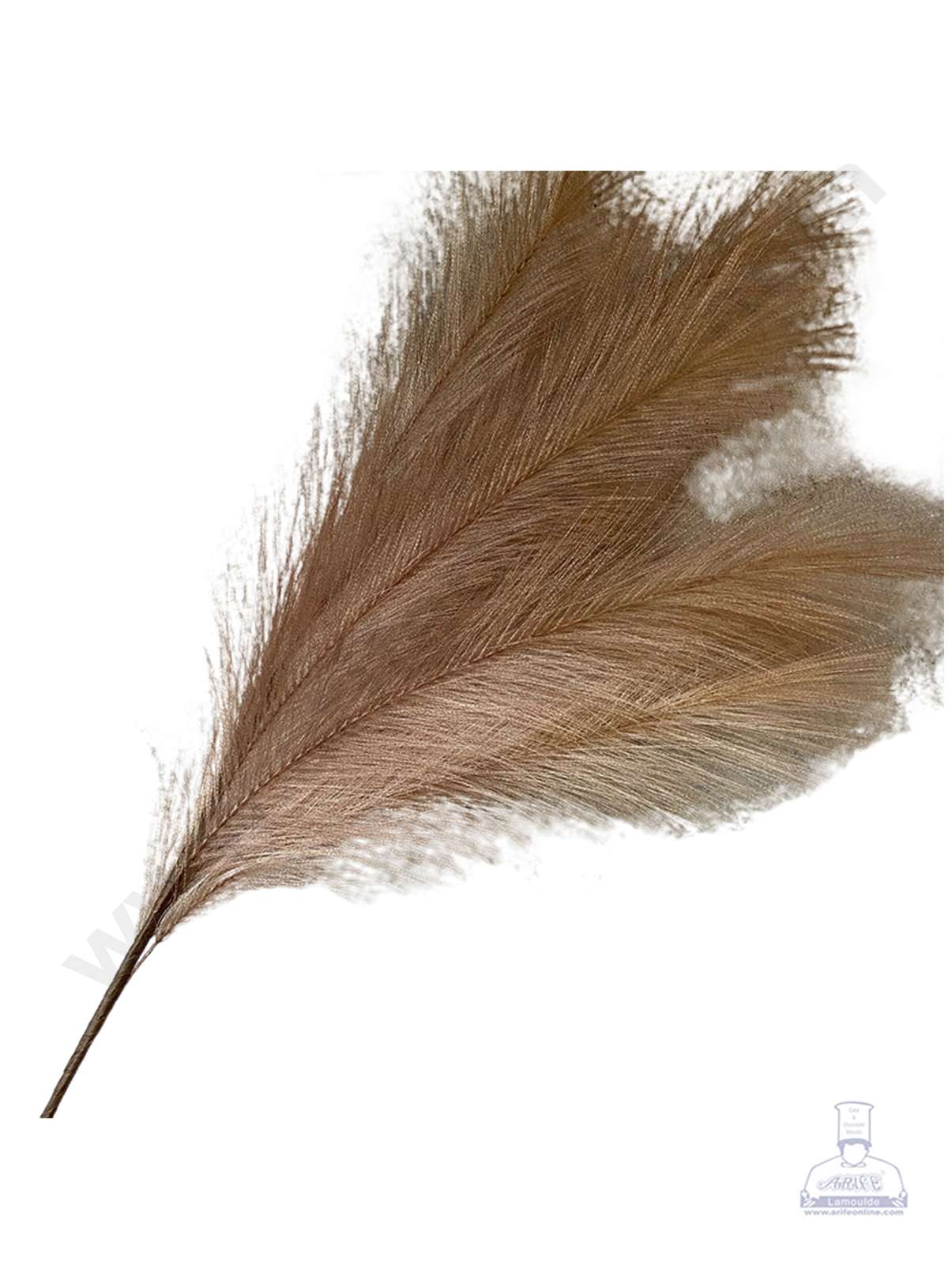 Cake Decor™ Long Cloth Shrub Artificial Pampas Grass Flower For Cake Decoration – Brown ( 1 pc pack )