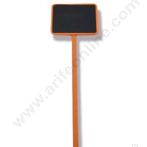 Cake Decorβ’ Mini Black Board With Stick - Orange ( 1 pc pack ) SBAD-001-BBS-Orange