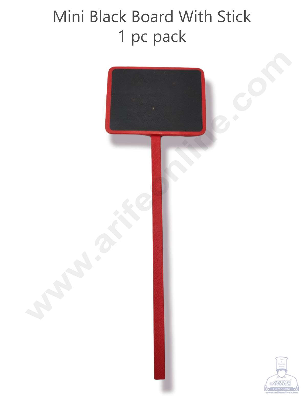 Cake Decor™ Mini Black Board With Stick - Red ( 1 pc pack ) SBAD-001-BBS-Red
