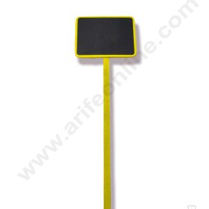 Cake Decorβ’ Mini Black Board With Stick - Yellow ( 1 pc pack ) SBAD-001-BBS-Yellow