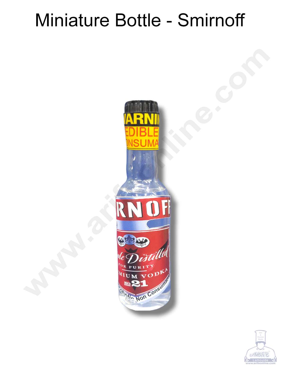 Cake Decorβ’ Miniature Bottles for Cake Decoration - Smirnoff