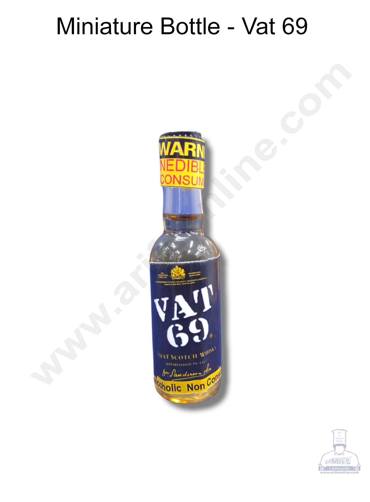 Cake Decor™ Miniature Bottles for Cake Decoration - Vat 69