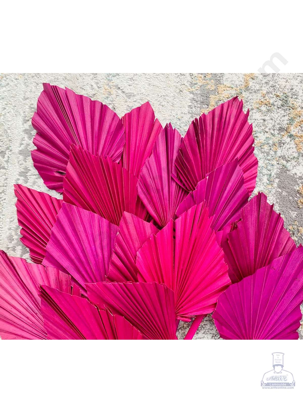 Cake Decorβ’ Natural Palm Spear Leaf For Cake Decoration - Raani Pink ( 1 pc pack )