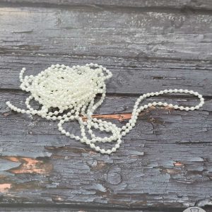 CAKE DECOR™ Pearl Bead String For Cake Decoration – White ( 4 Meter )