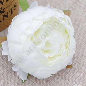 Cake Decor™  XL Peony Artificial Flower For Cake Decoration – White ( 5 pc pack )